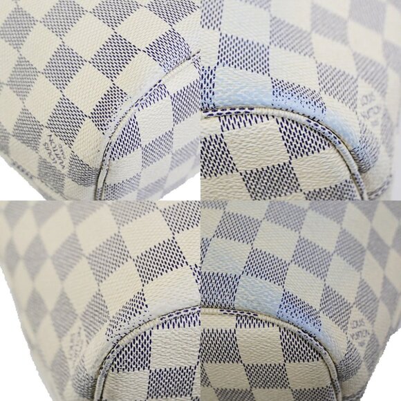 LOUIS VUITTON Neverfull PM Shoulder Tote Bag Damier Azur Leather N51110 74YG880 - Picture 14 of 16